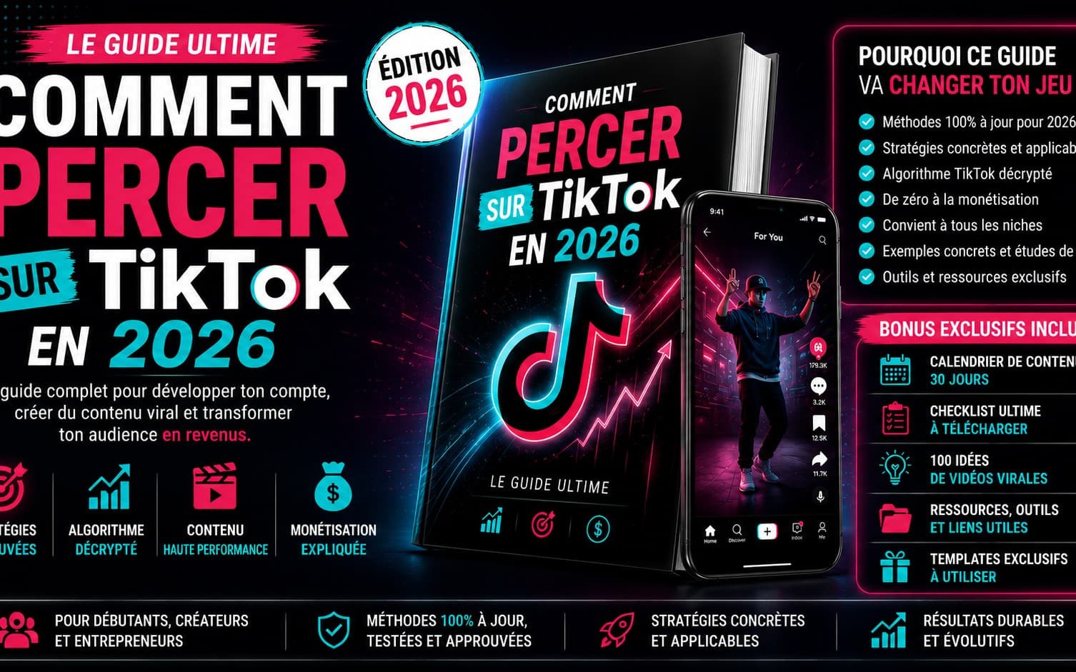 TikTok 2026 : Le Guide Complet pour Percer, Gagner des Abonnés et Monétiser son Compte | PDF