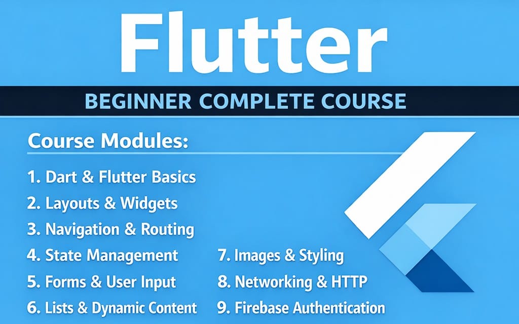 Flutter Beginner Complete Course