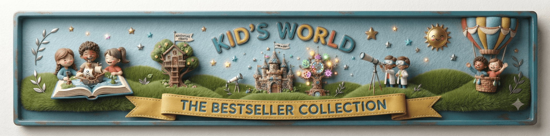 Kid's world bestseller store banner