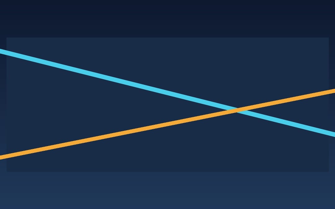 Abstract dark-themed API evaluation notebook banner with blue and orange diagonal lines