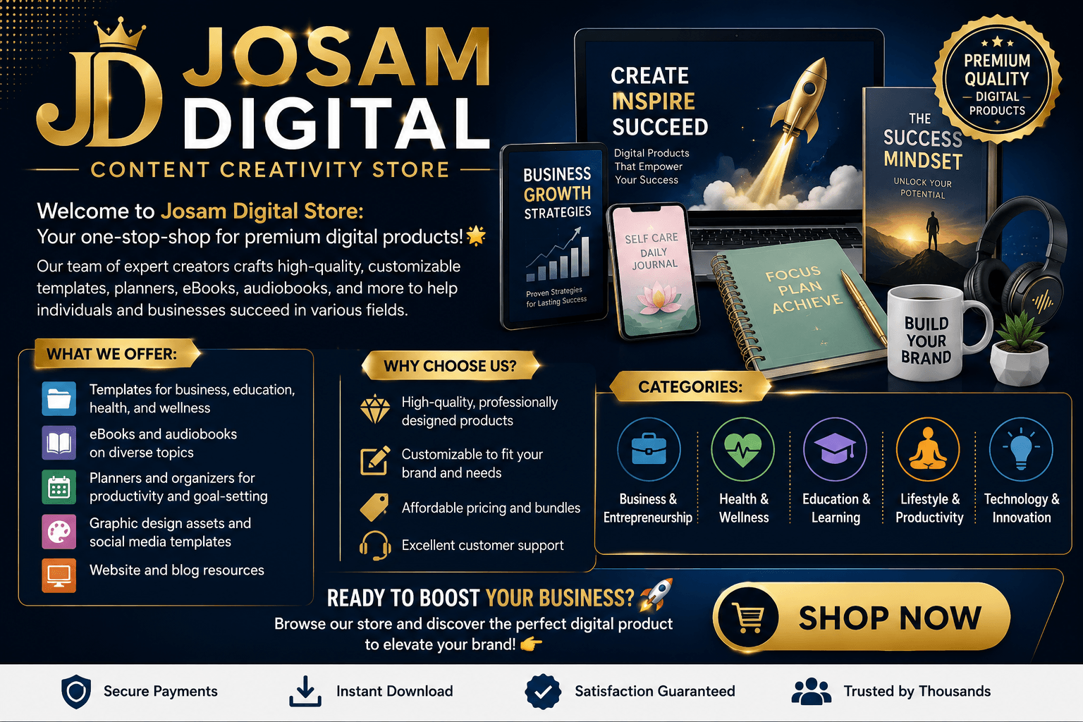 Josam Stores store banner
