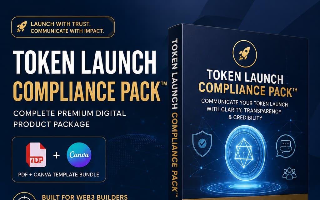 Token Launch Compliance Pack™ Complete Premium Digital Product Package