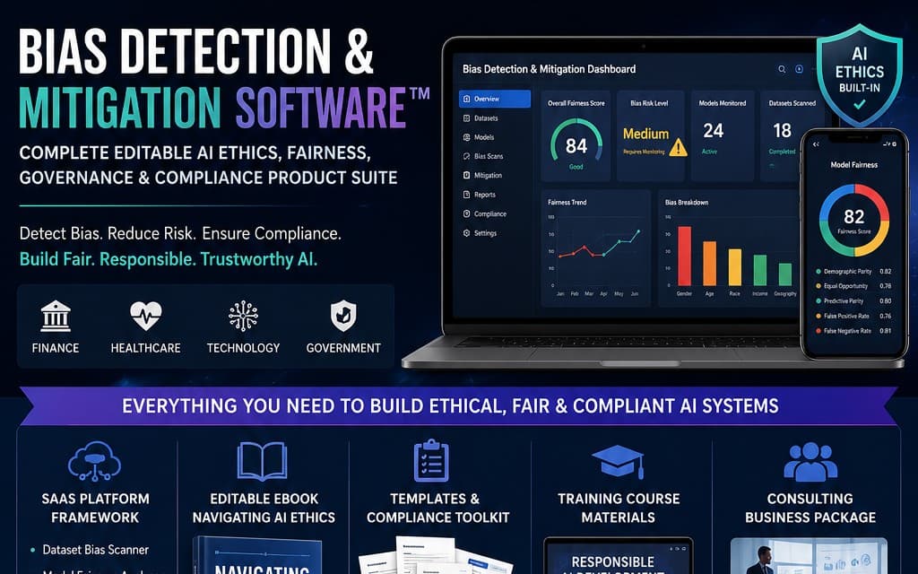 Bias Detection & Mitigation Software™ Complete Editable AI Ethics, Fairness, Governance & Compliance Product Suite