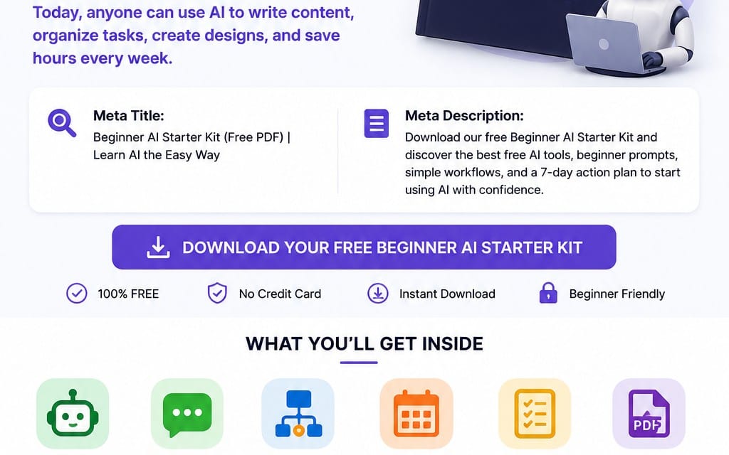 Beginner AI Starter Kit: Your Free Guide to Getting Started with AI