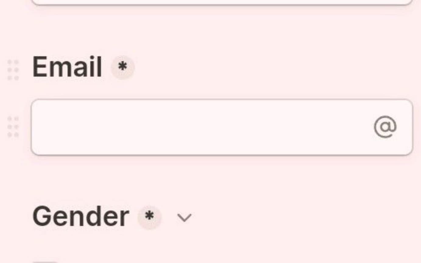 Registration form