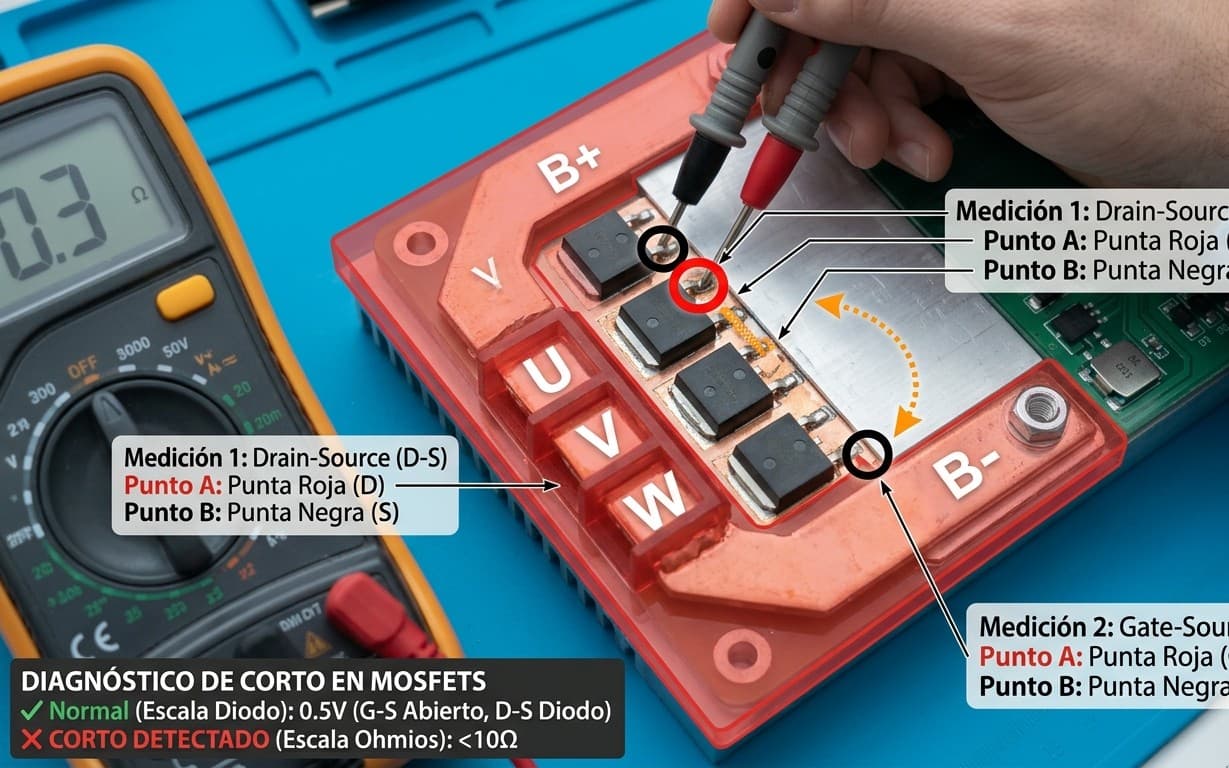 Reparacion de Controladora de Moto Electrica