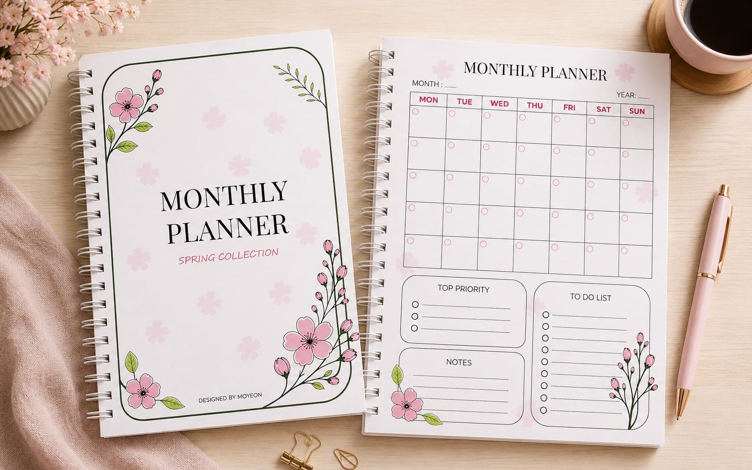 Minimal Monthly Planner