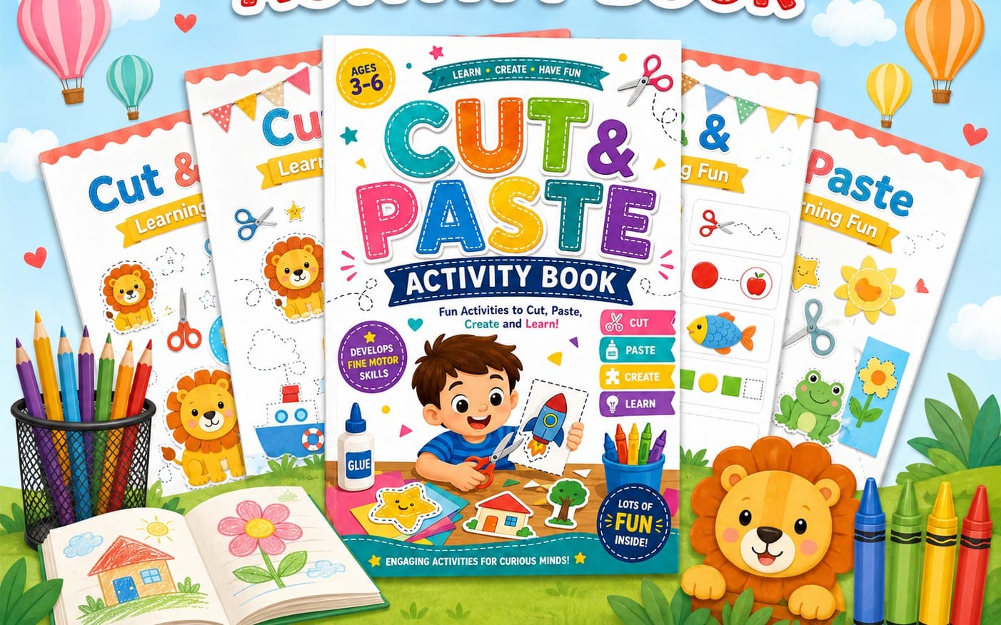 cut and paste activities kindergarten, Fine Motor scissor skills.