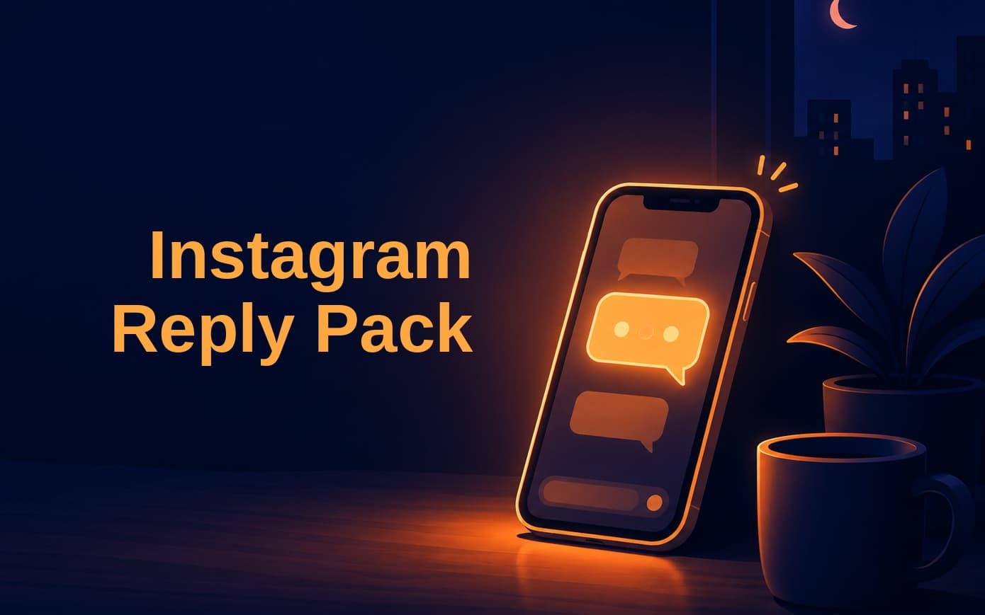 DM Reply System — 30 Ready-to-Send Replies for Instagram Fashion Stores
