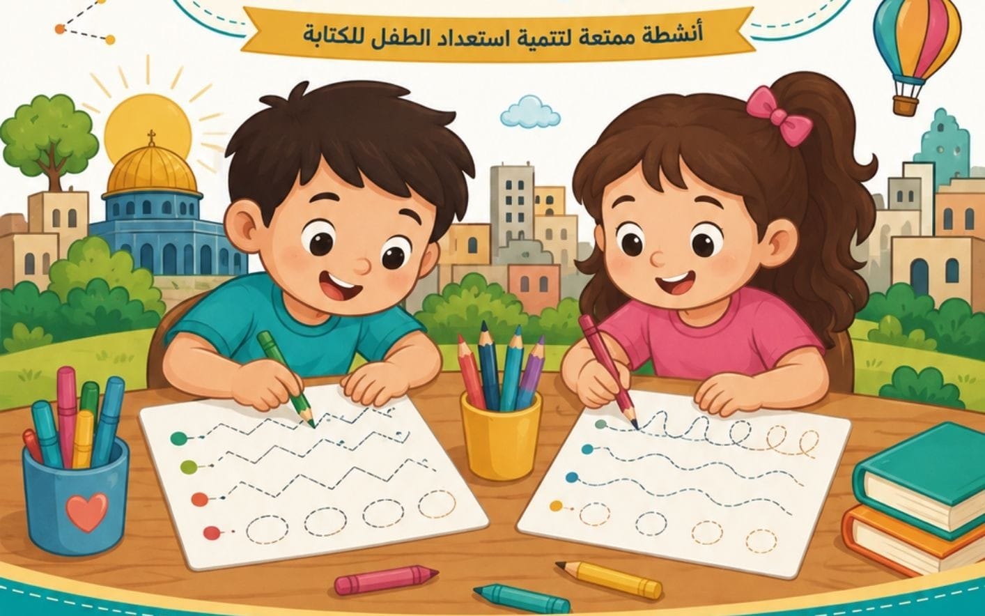تطوير مهارات ما قبل الكتابة - براعم الأمل