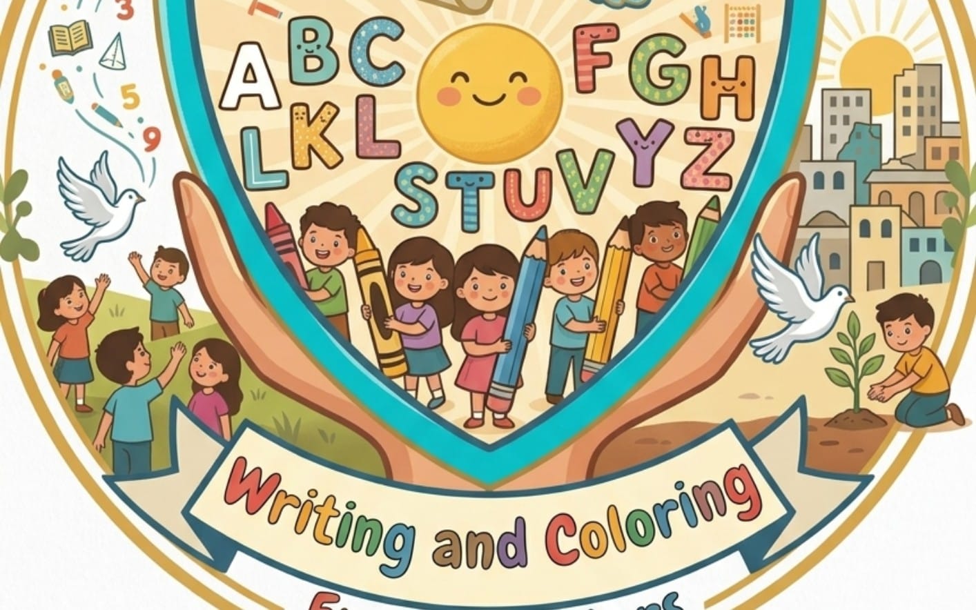 Writing and coloring English letters - Buds of Hope