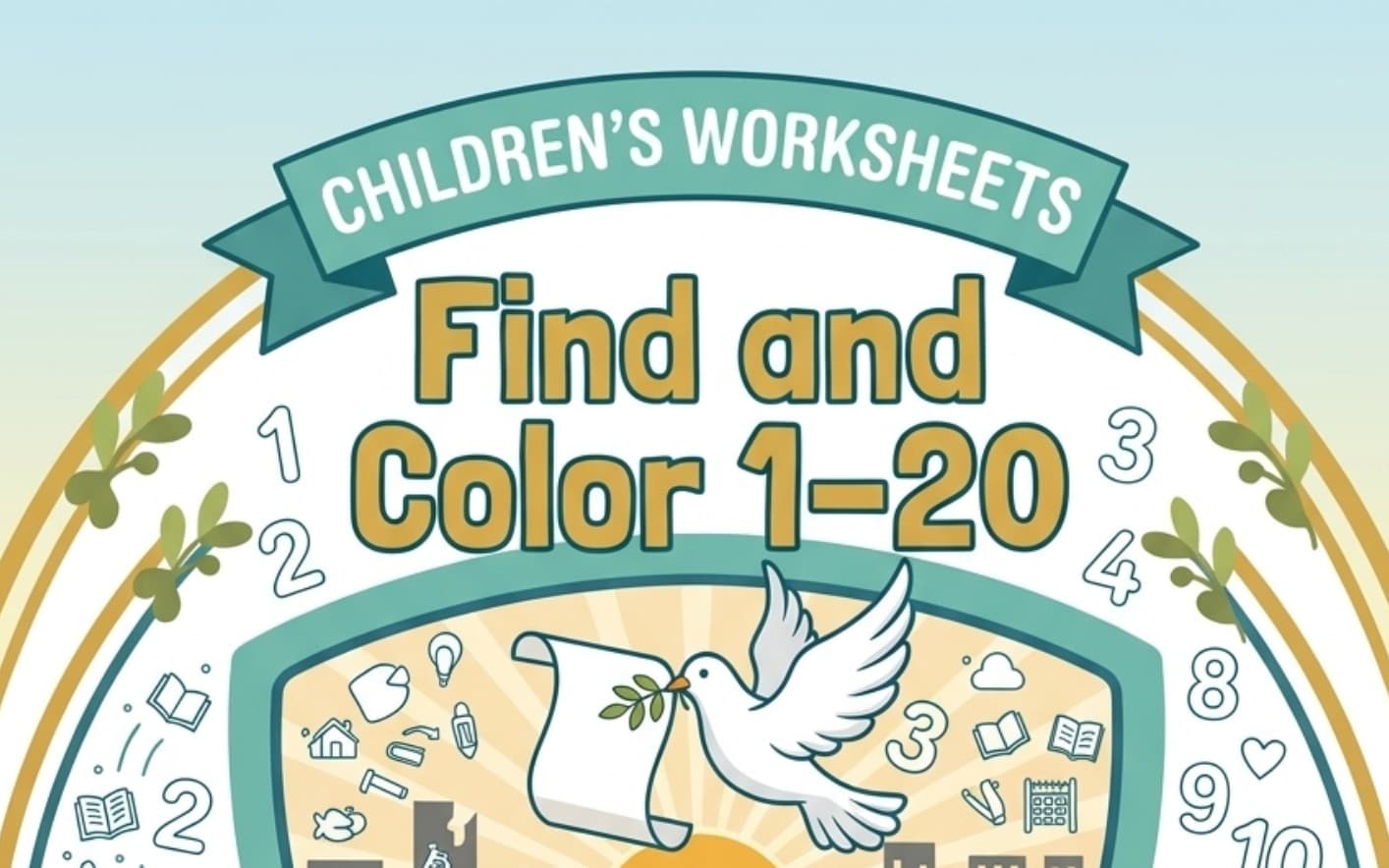 Find and Color 1-20 - Buds of Hope