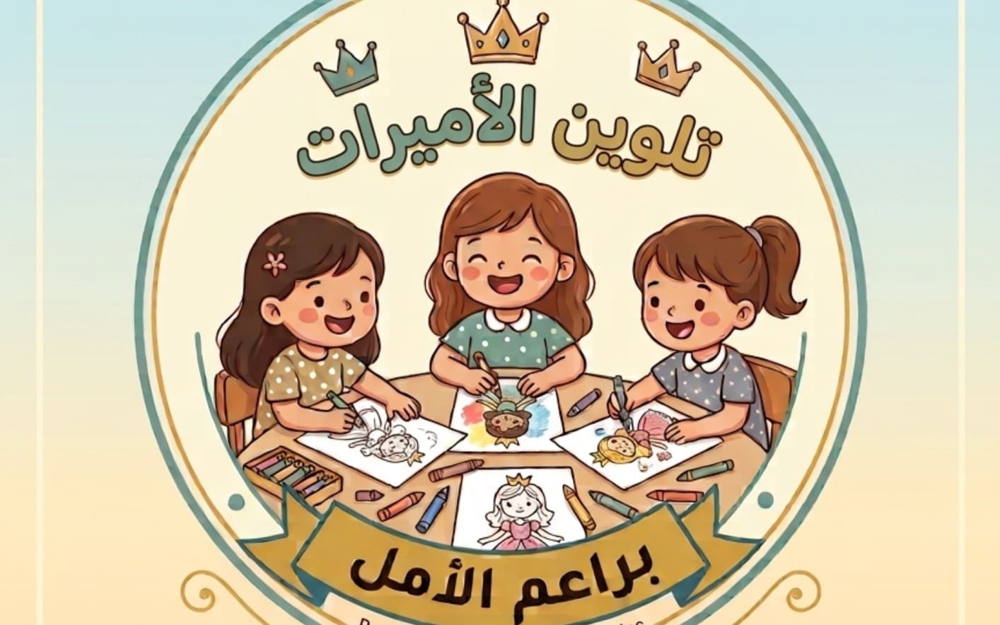 تلوين أميرات - براعم الأمل