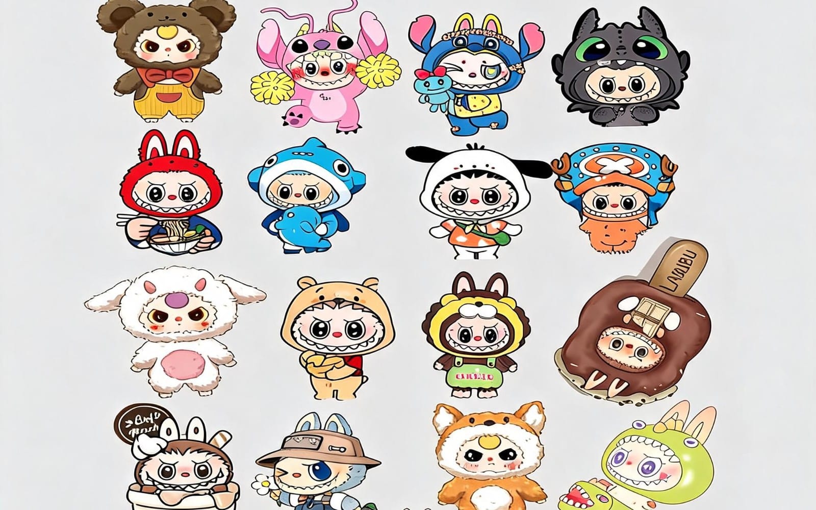 Ultimate pack Lububu stickers
