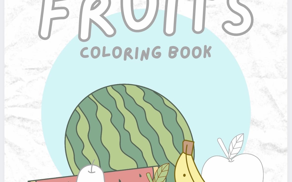 Fruits Coloring Book