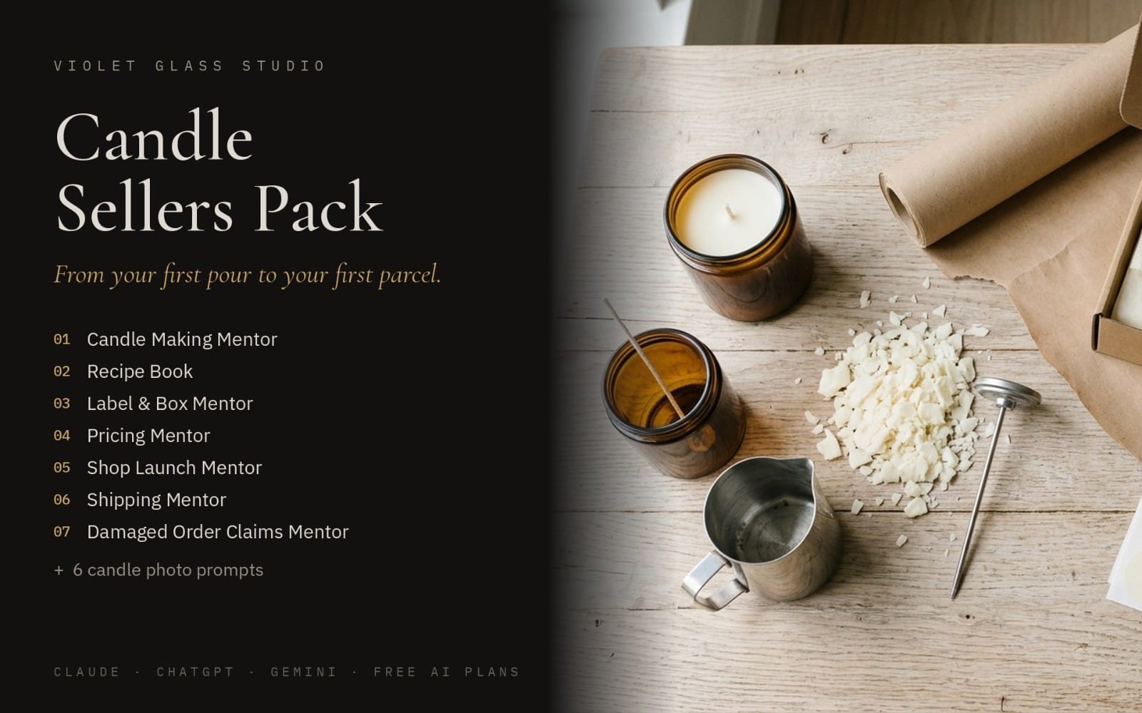Candle Sellers Pack — 7 AI Mentors for Your Candle Shop
