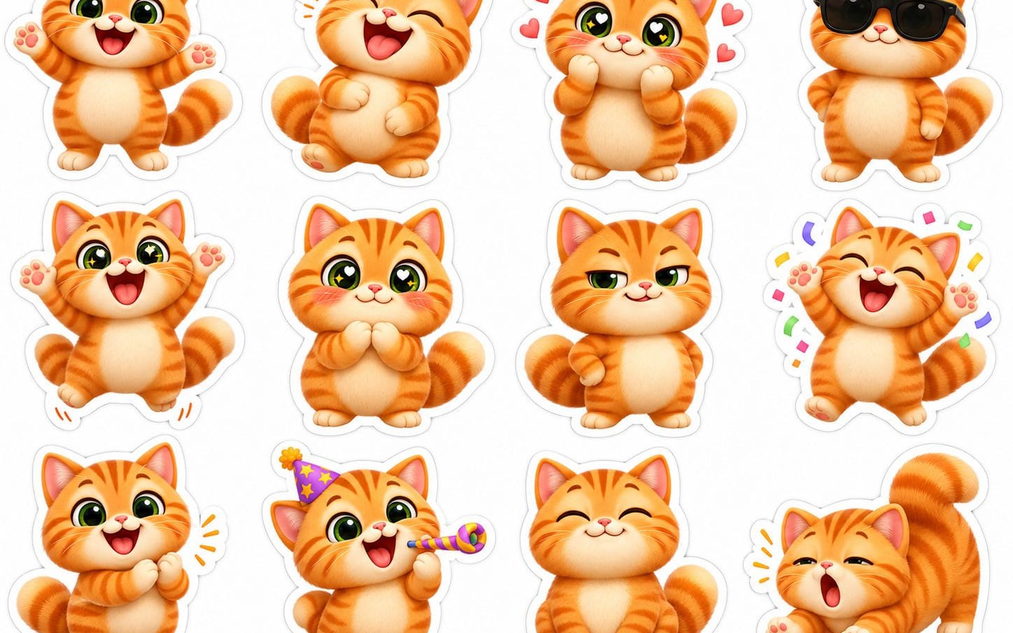 Cute Cat Sticker Pack
