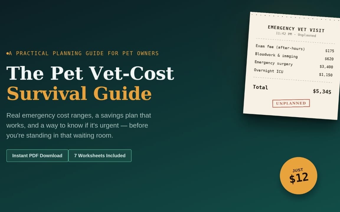 Vet cost reduction guide