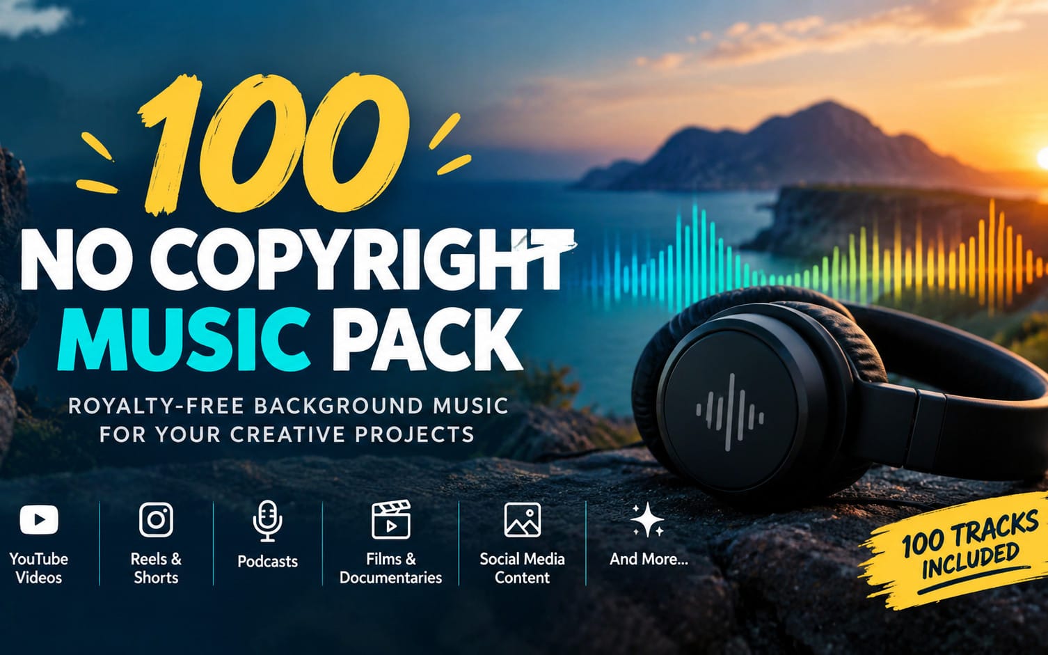 100 No Copyright Music Pack