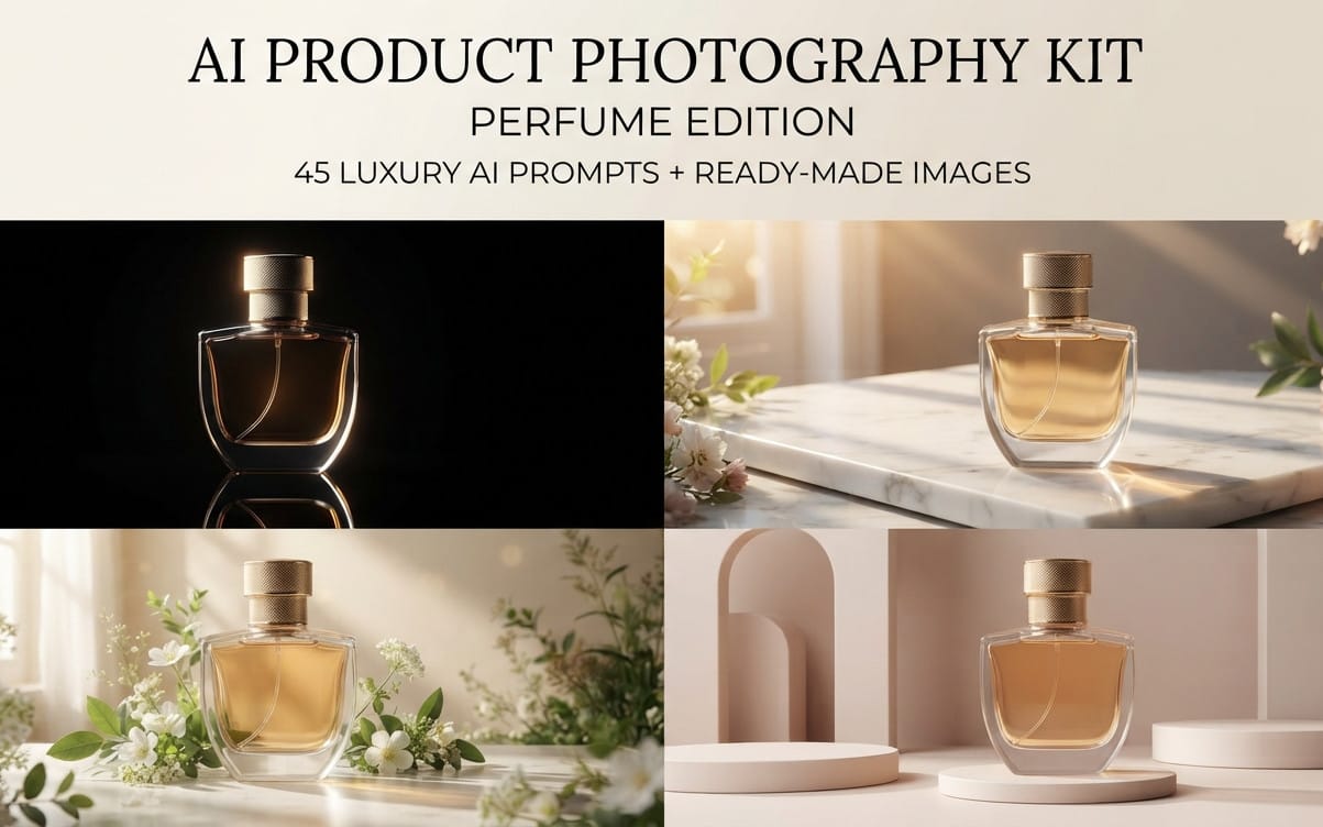 AI Product Photography Kit — Perfume Edition