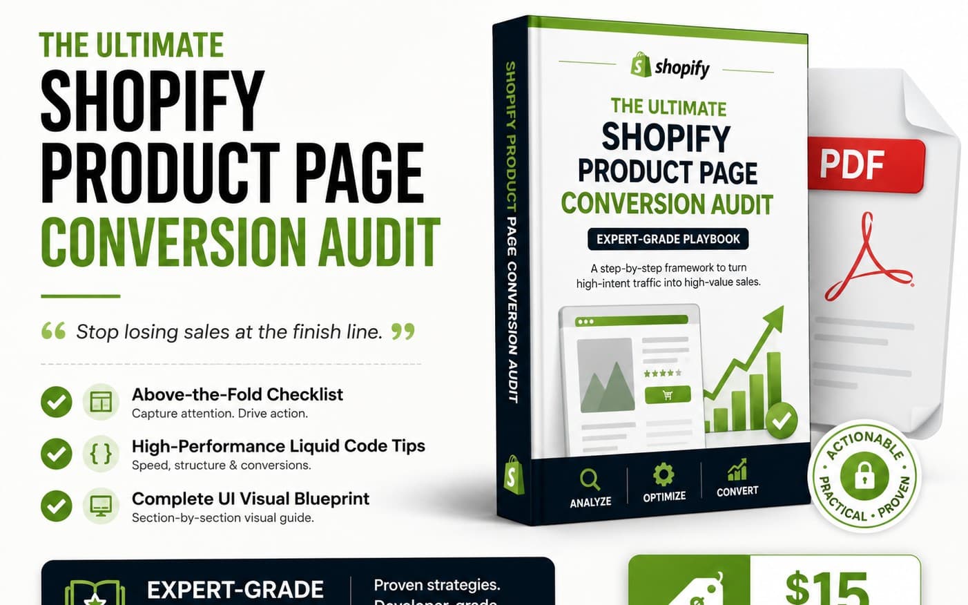 The Ultimate Shopify Product Page Conversion Audit (Premium Playbook)