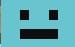 Minimal black and cyan icon-style graphic resembling a game console interface for a digital product