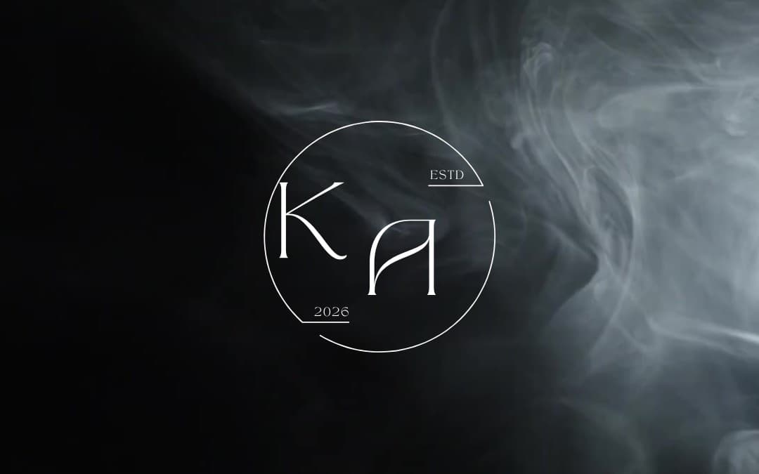 Minimalist Circle Line Art Initials Logo Reveal | Luxury Animated Logo Intro | Black & White Branding Animation
