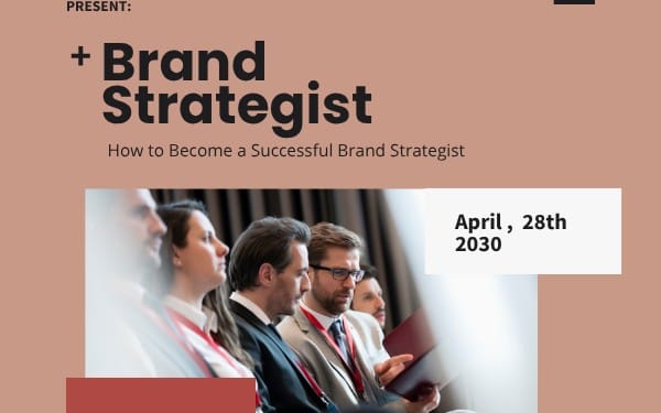 Brand Strategist Business Event Flyer Template | Professional Marketing Workshop Flyer