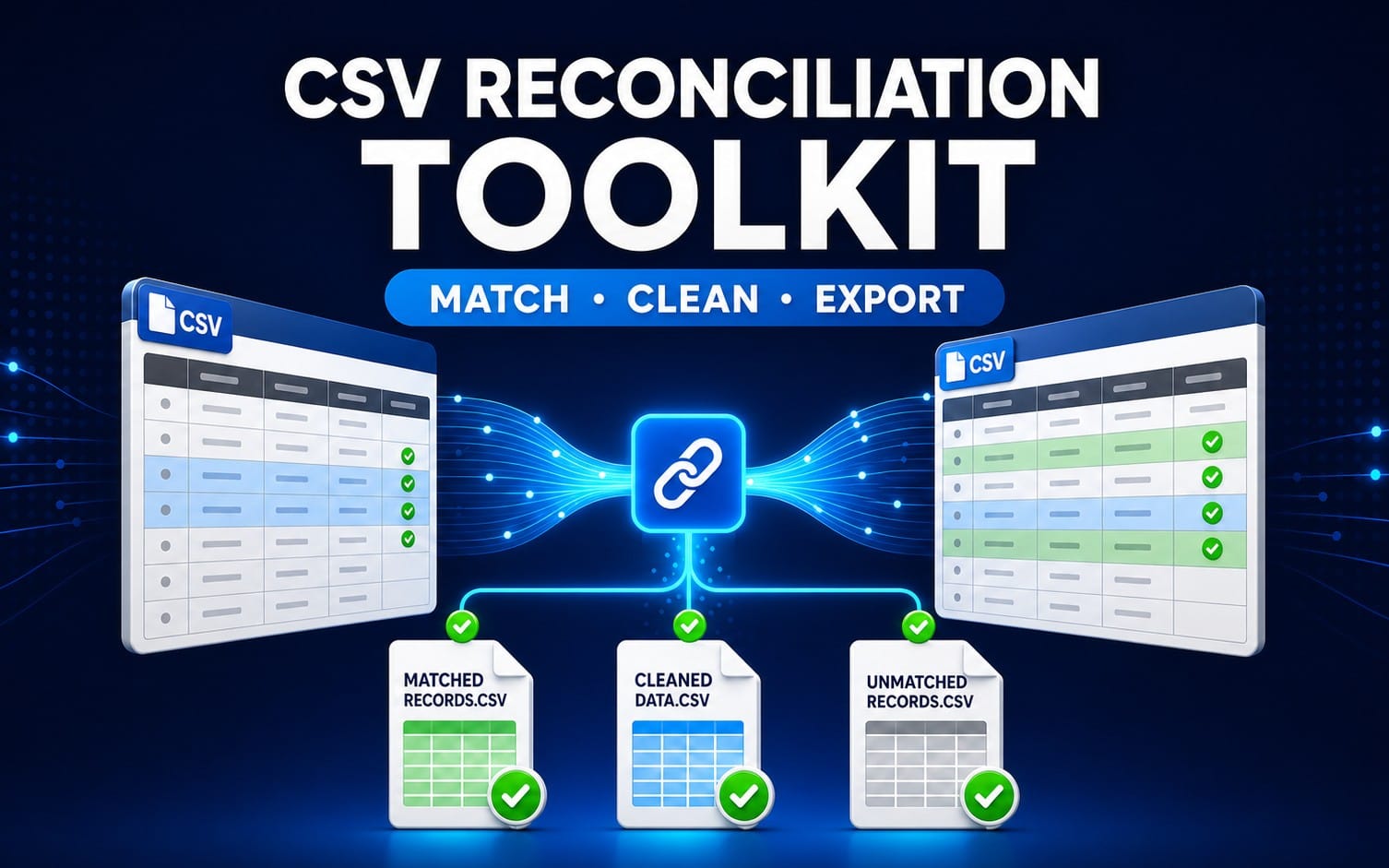 CSV Cleanup & Reconciliation Toolkit