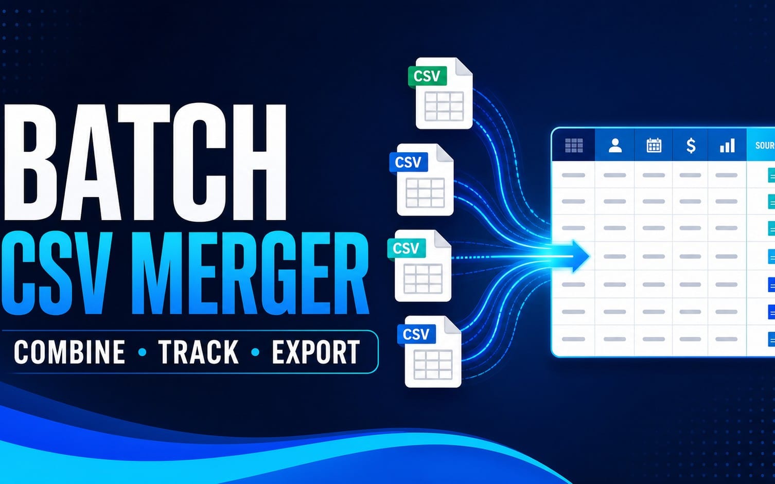 Batch CSV Merger with Source Tracking