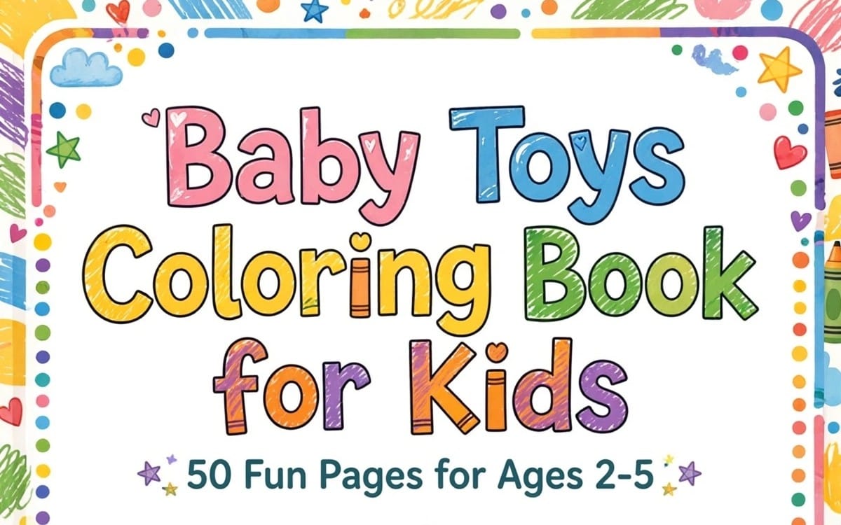 Baby Toys Colouring Book for Kids
