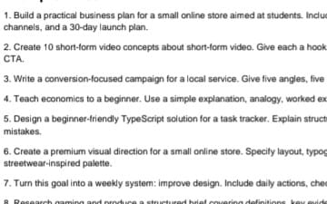 An ebook titled 1000 Viral AI Prompts with numbered marketing and AI prompt bullet points