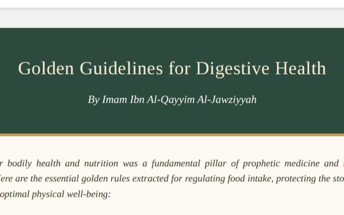 Digestive Serenity: 17 Practical Tips by Ibn al-Qayyim for Optimal Gut Health