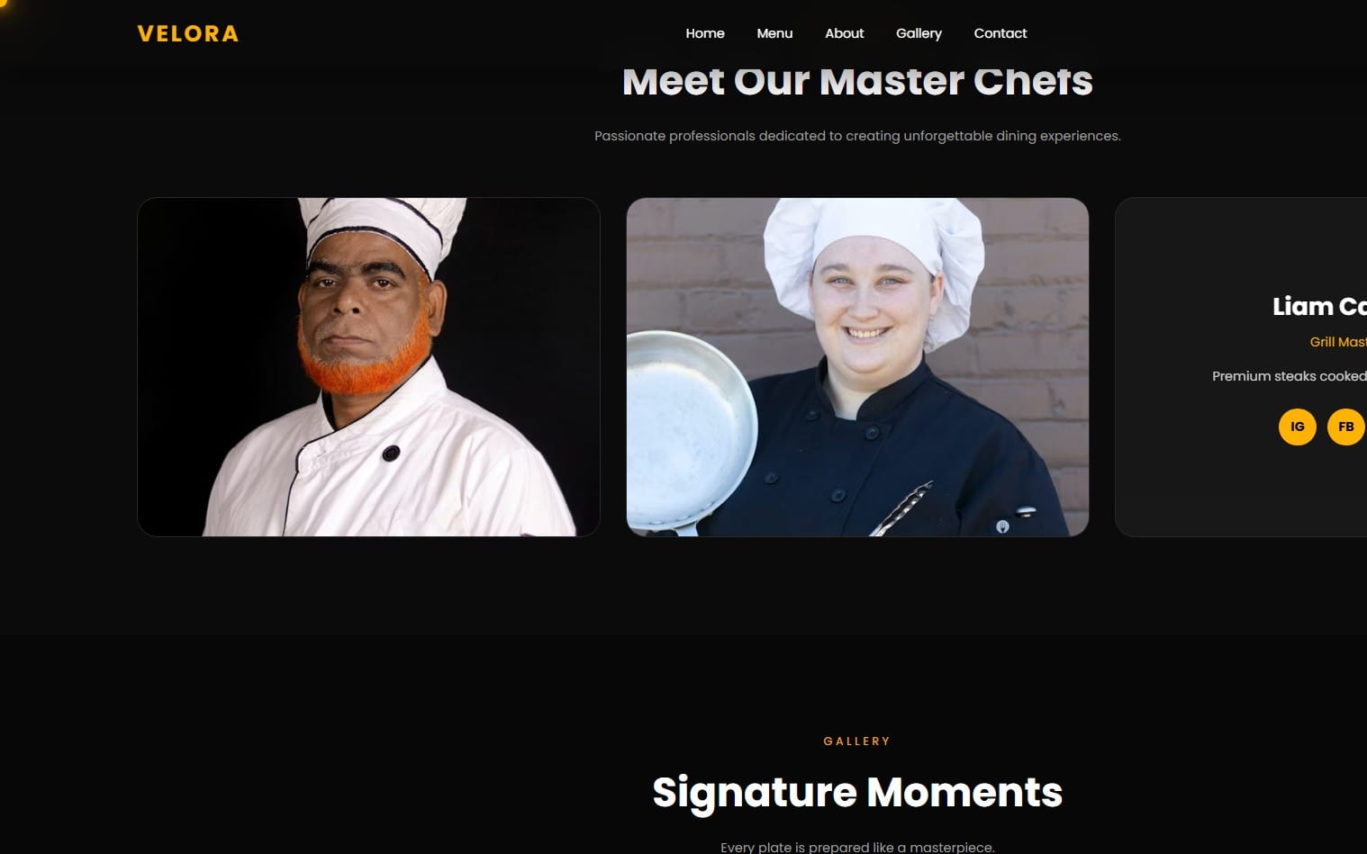 Resturant Website