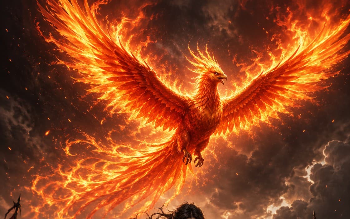 Digital Phoenix Bird