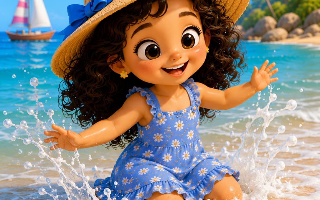 Luna Goes to the Beach