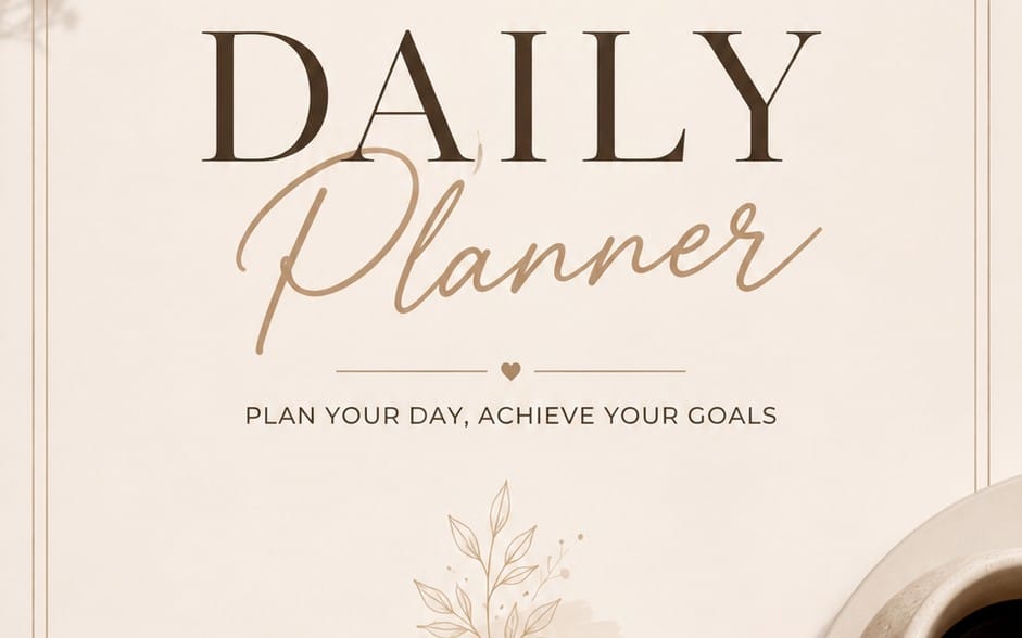 Daily planner template