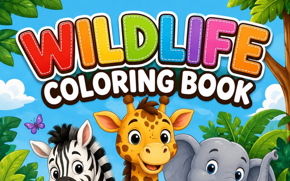 Wildlife Coloring Book