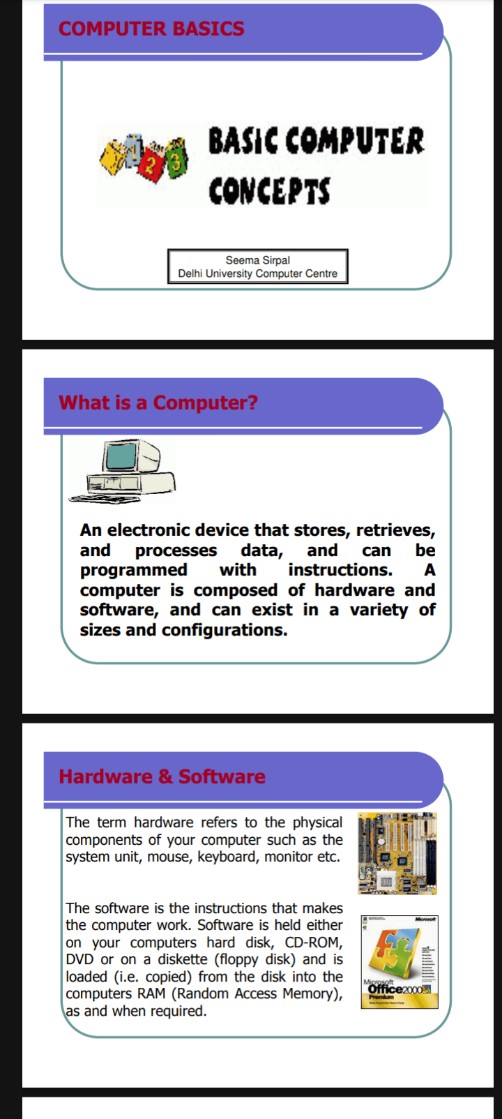 Basic computer concept