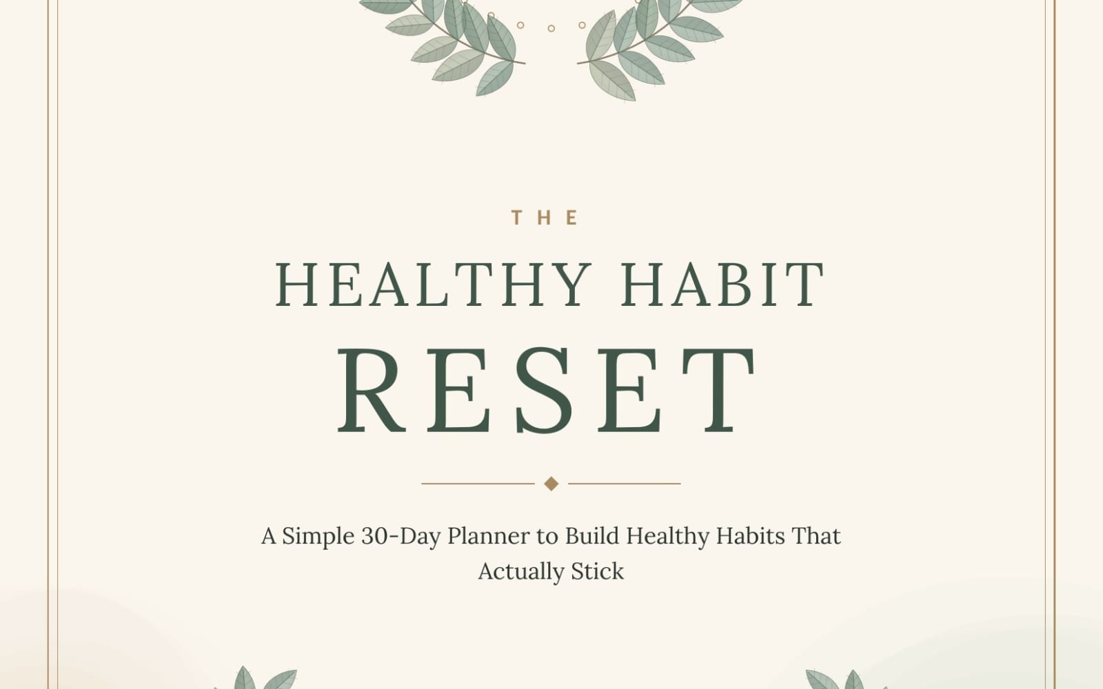 THE HEALTHY HABIT RESET