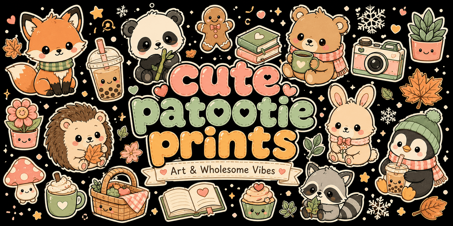 Cute patootie prints store banner