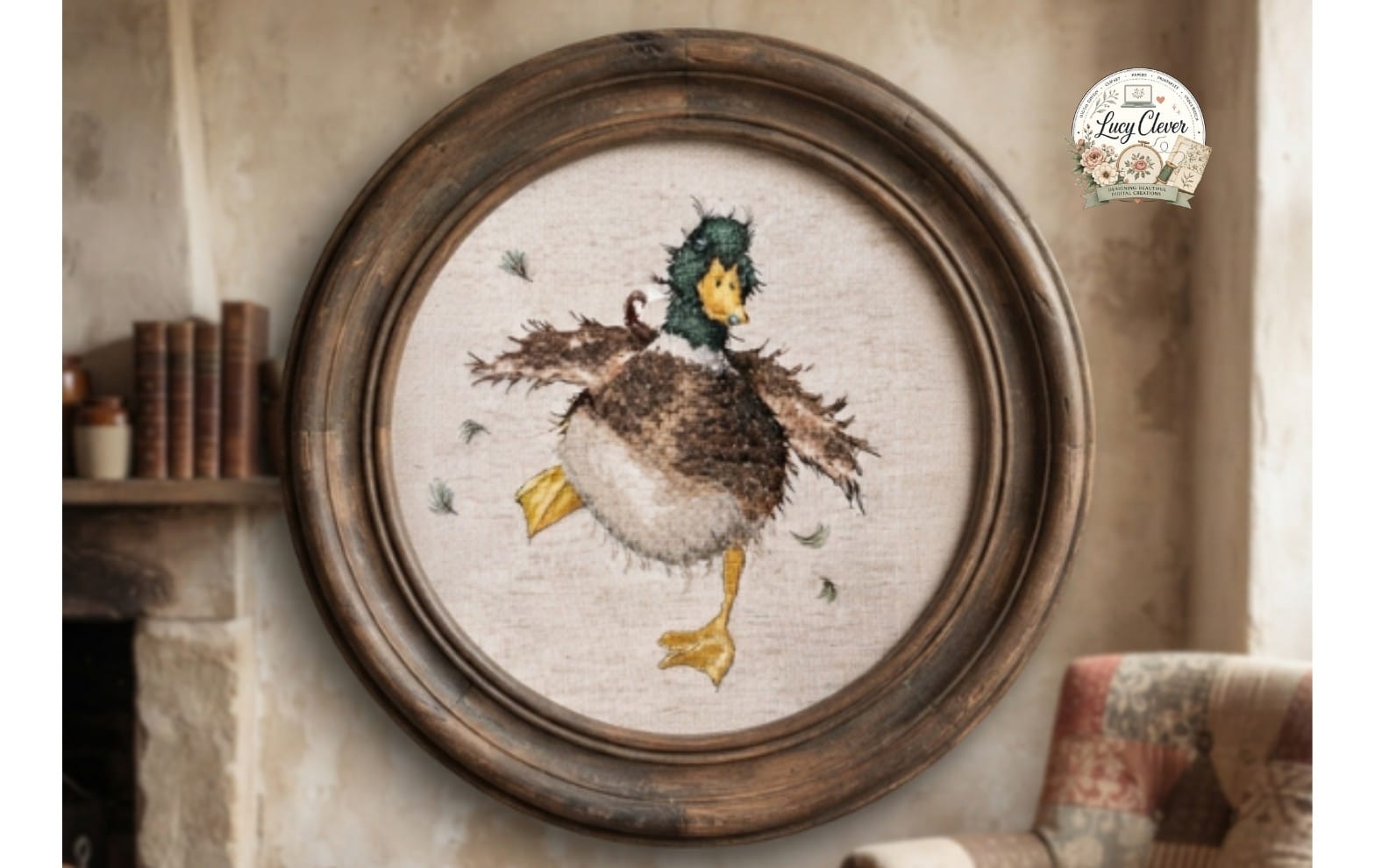 Dancing Duck Cross Stitch Pattern