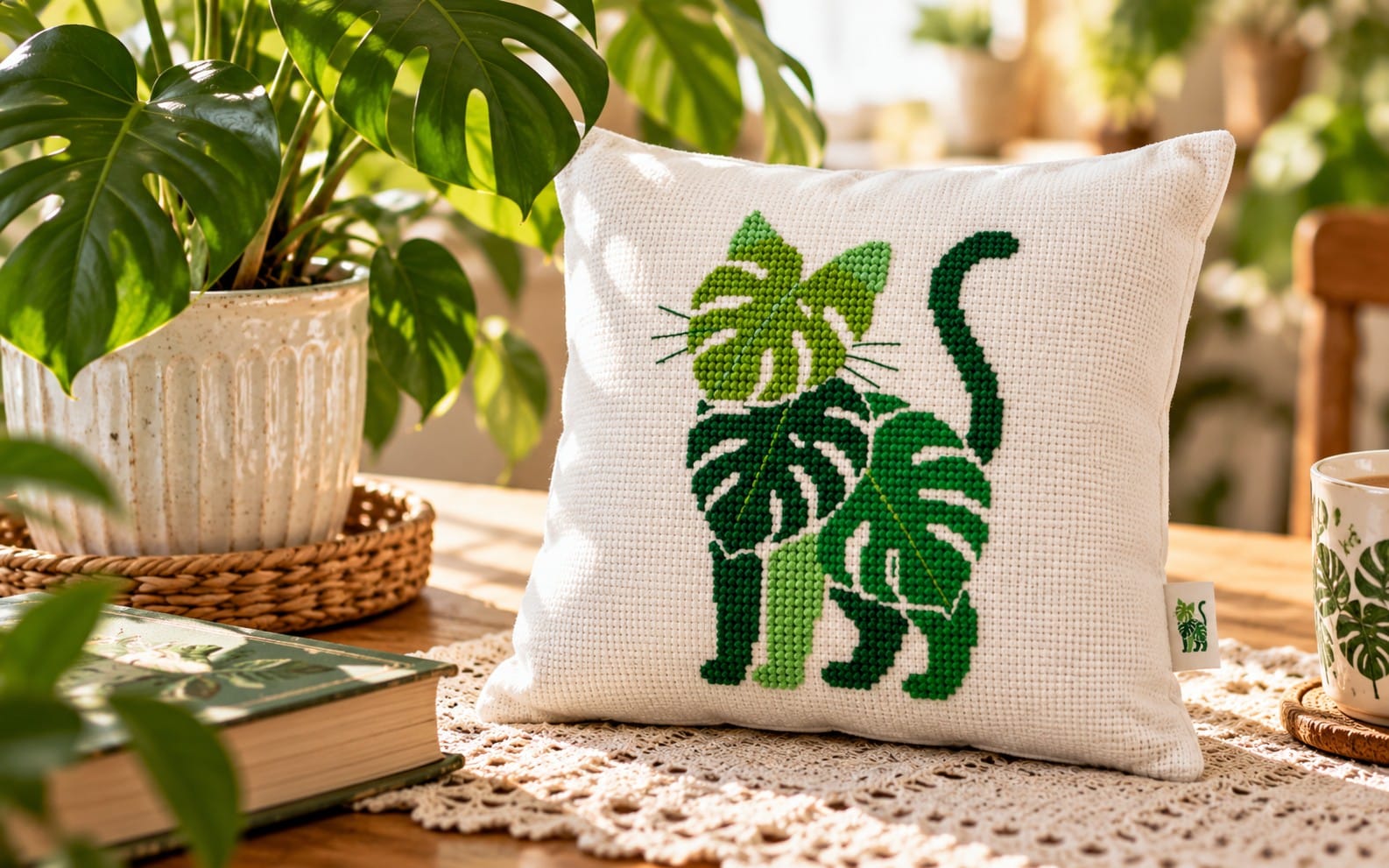 Jungle Cat — Cross Stitch Pattern - digital product