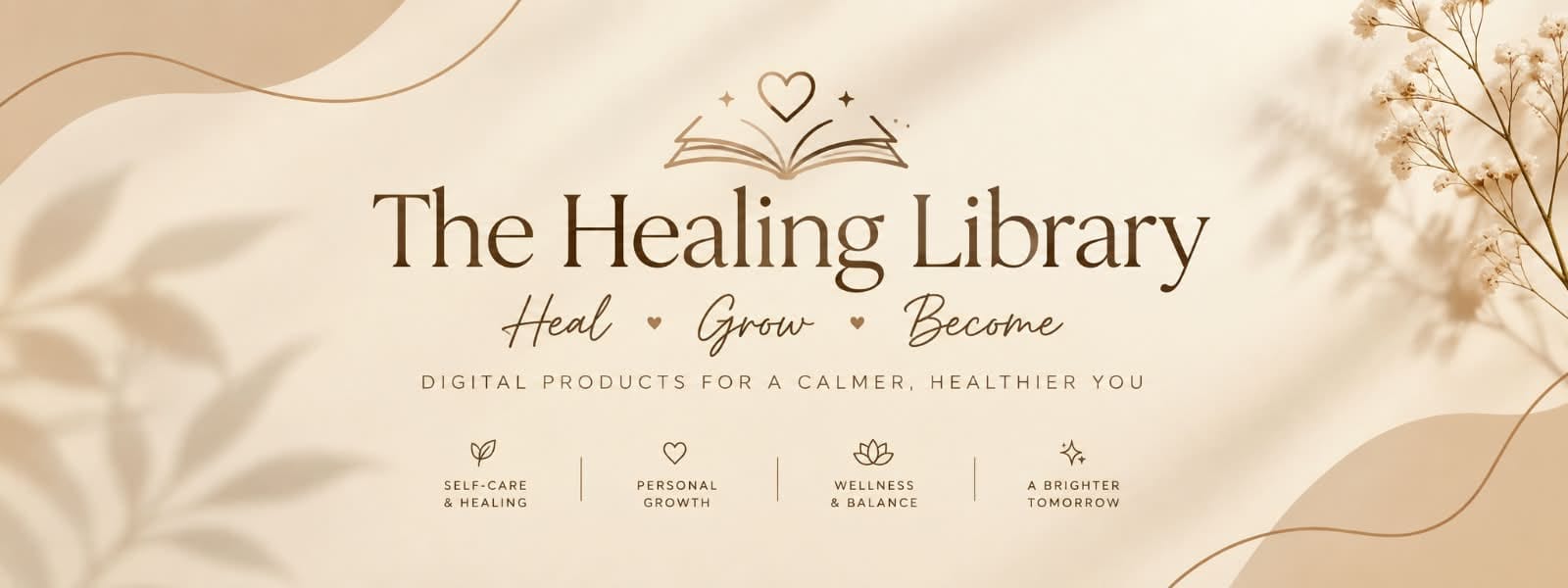 the healing library Shop-Banner
