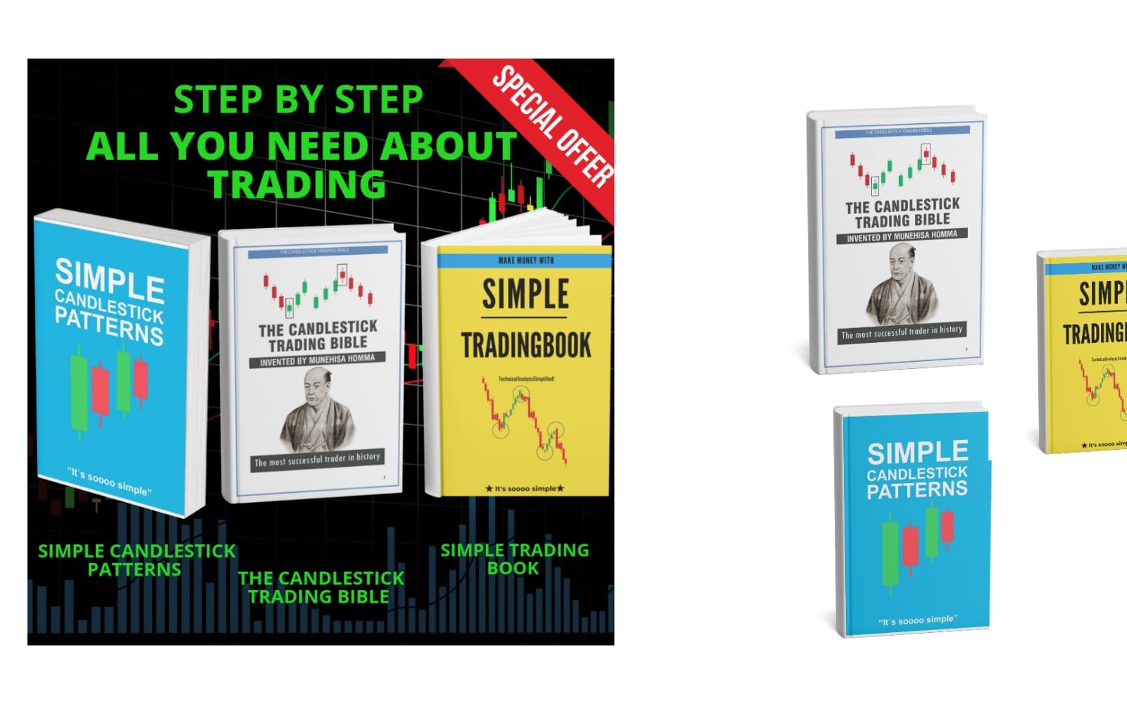 Trading & Candlestick Mastery Bundle | 3 Digital Trading Guides | Candlestick Patterns, Technical Analysis & Beginner Trading