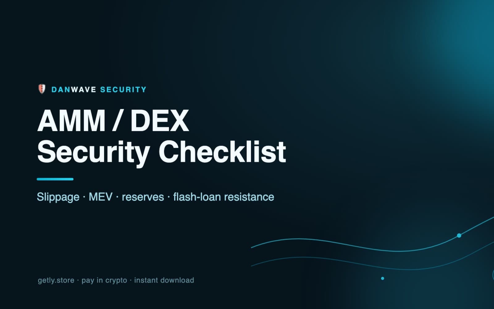 AMM / DEX Security Checklist (2026)