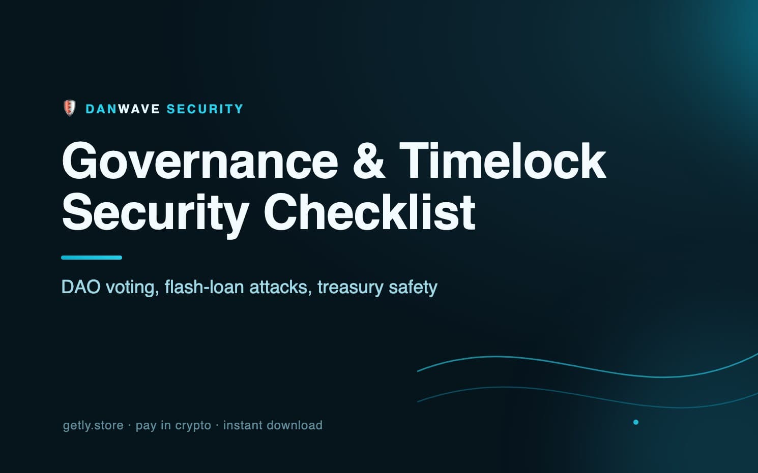 DAO Governance & Timelock Security Checklist (2026)