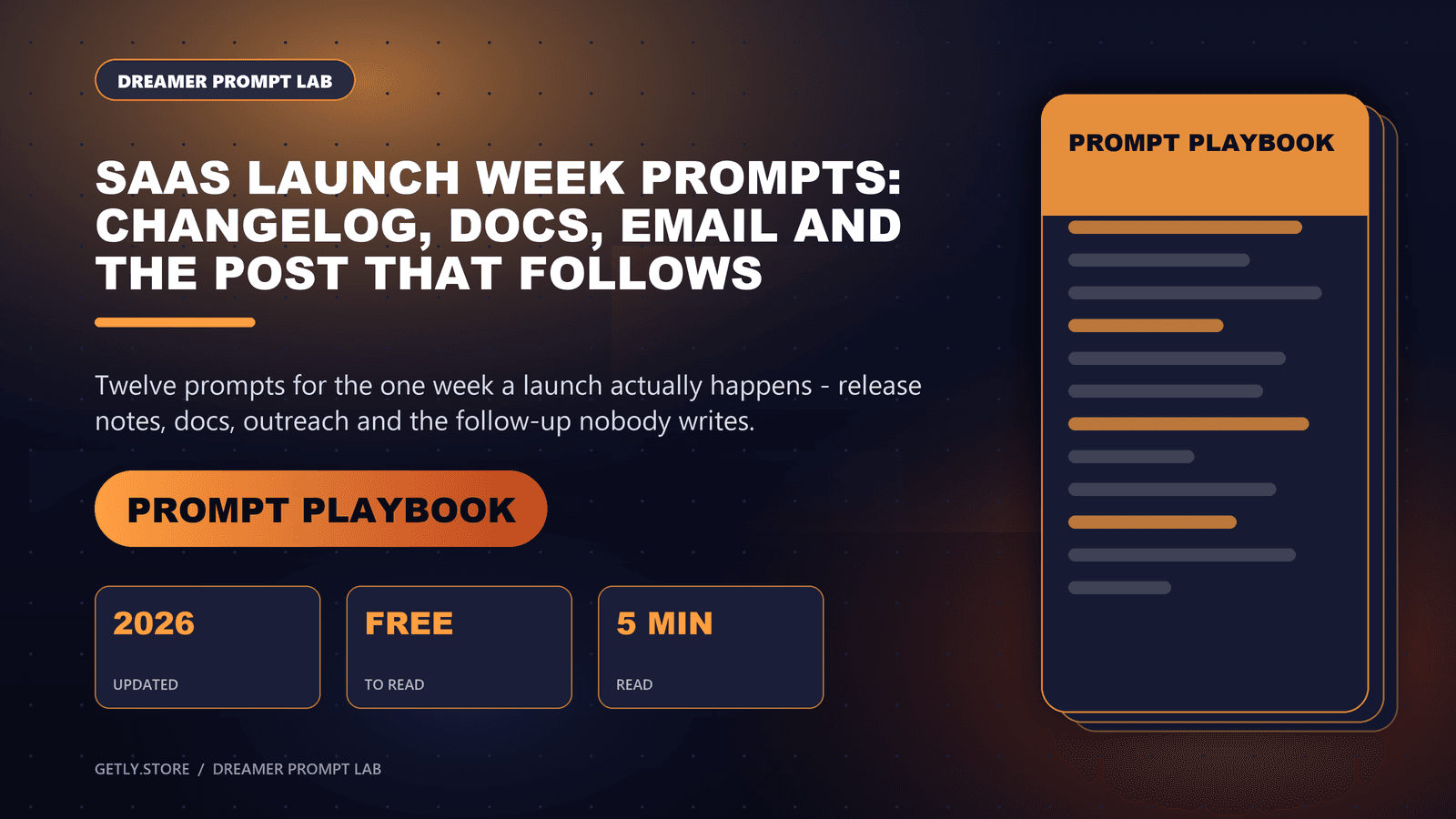 SaaS Launch Week Prompts: Changelog, Docs, Email and the Post That Follows