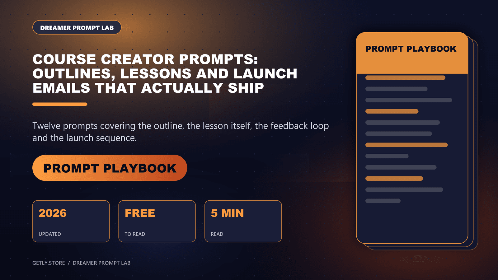 Course Creator Prompts: Outlines, Lessons and Launch Emails That Actually Ship