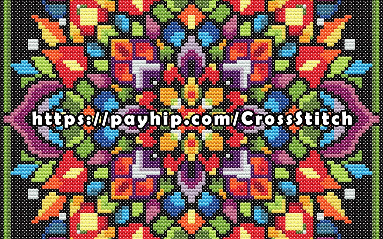 Mandala #1 Cross-Stitch Pattern PDF | Instant Download